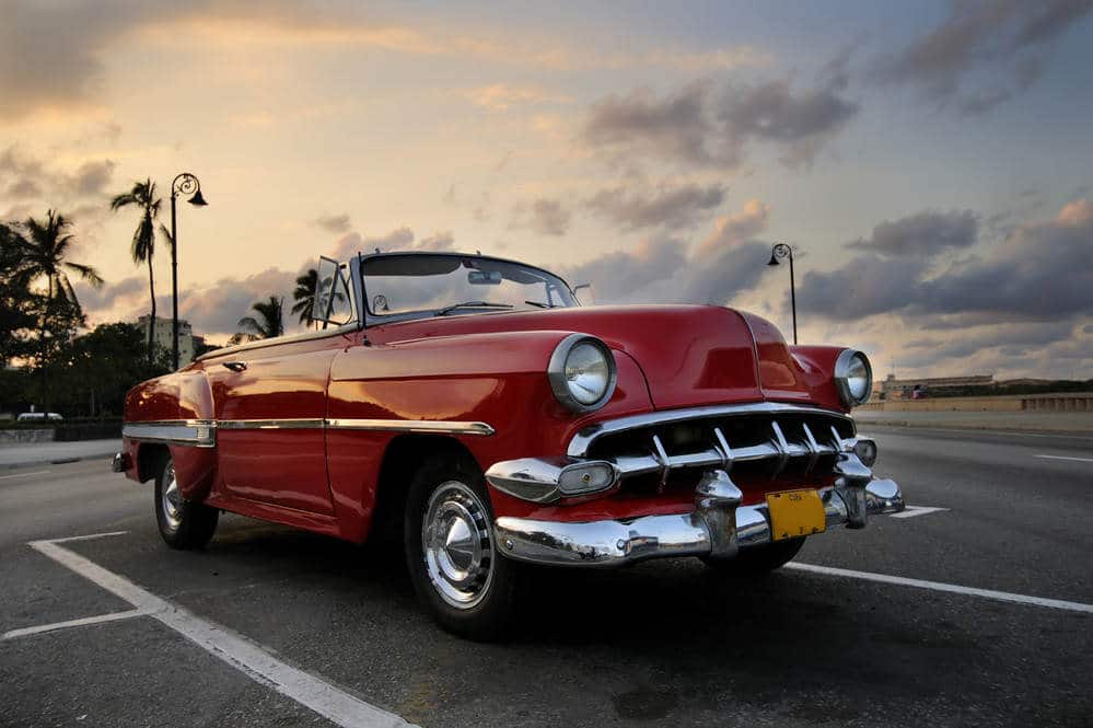Image of a family car driving.